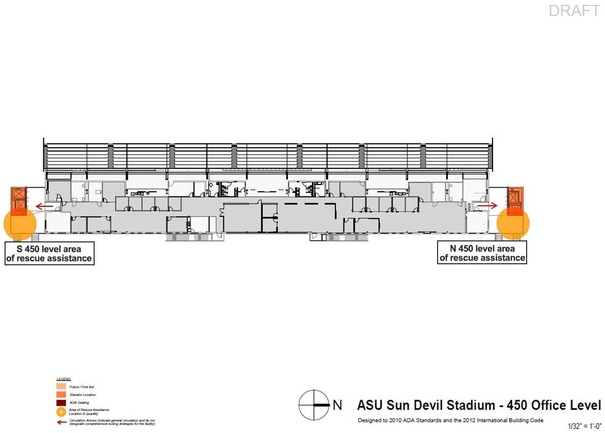 ASU Sun Devil Stadium 450 Office Level