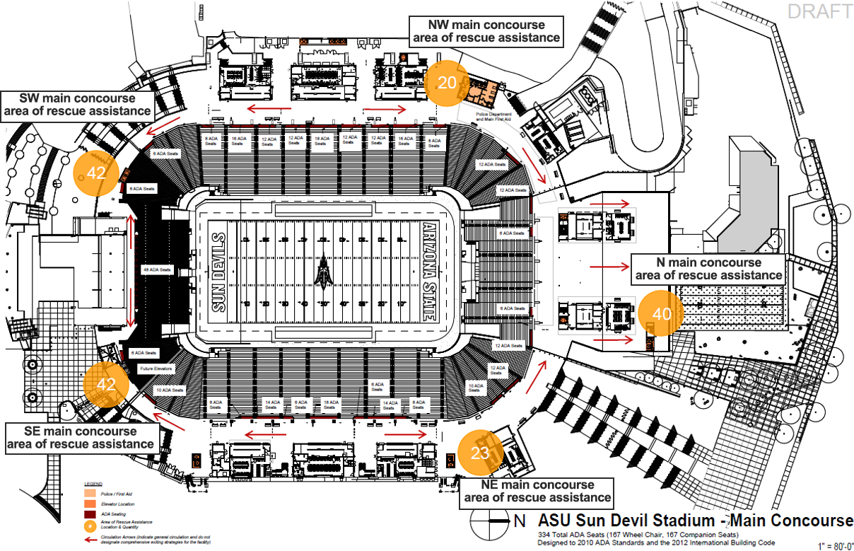 ASU Sun Devil Stadium Main Concourse